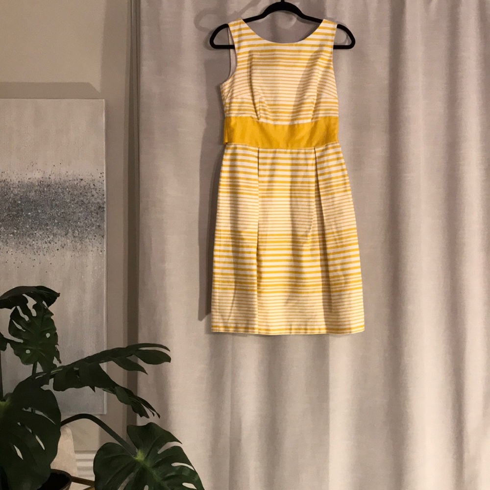 Yellow striped dress